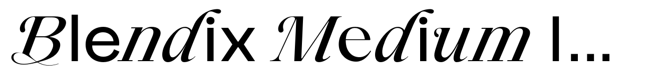 Blendix Medium Italic